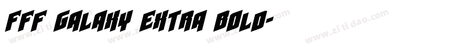 FFF Galaxy Extra Bold字体转换